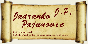 Jadranko Pajunović vizit kartica